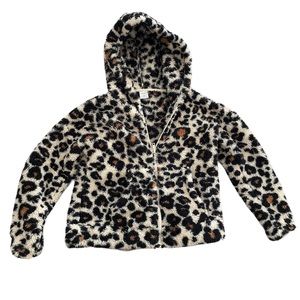Girls Fuzzy Arizona Leopard Jacket